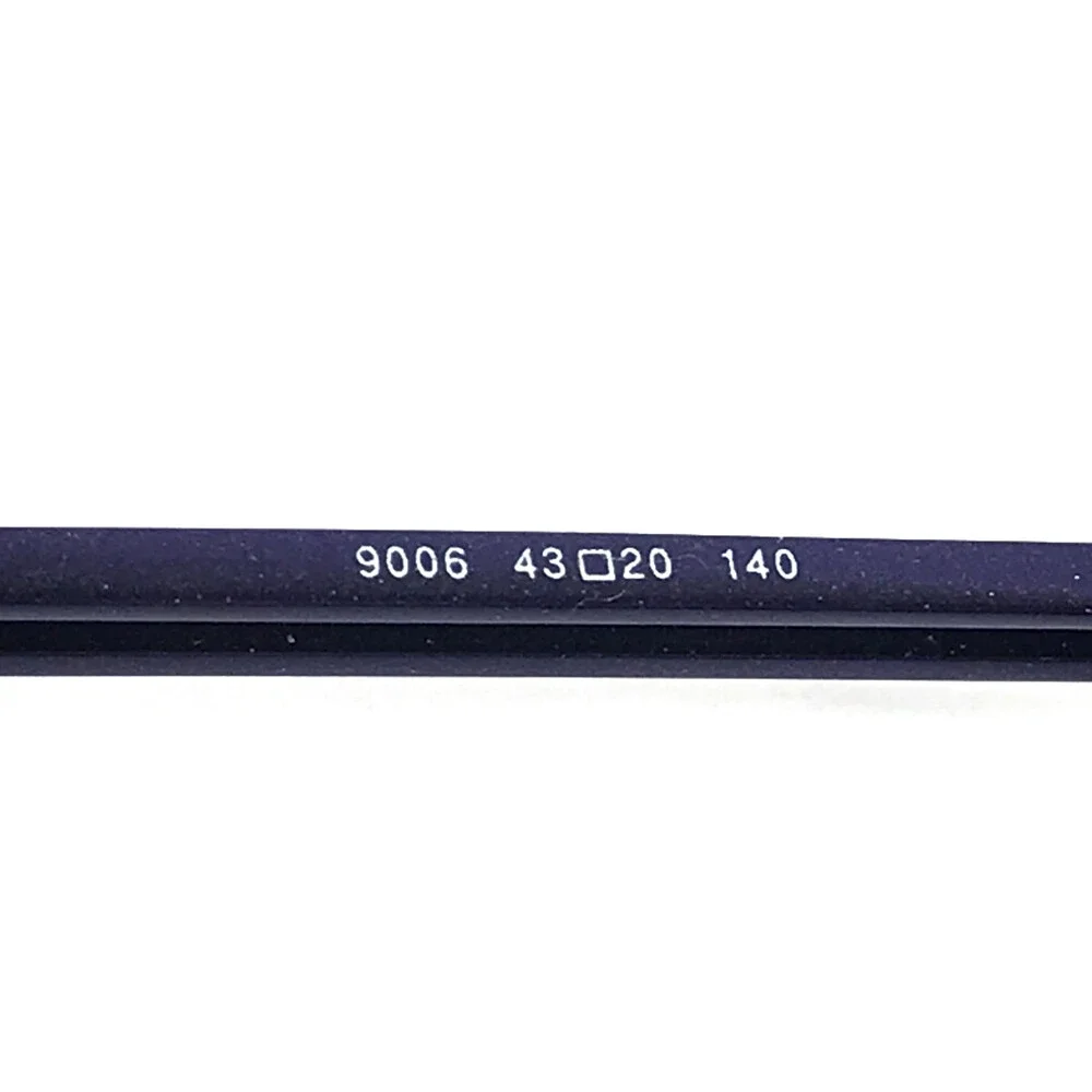 ogi Eyeglasses Frames 9006 COL. 501 Black Purple Oval Wire Rim 43-20-140